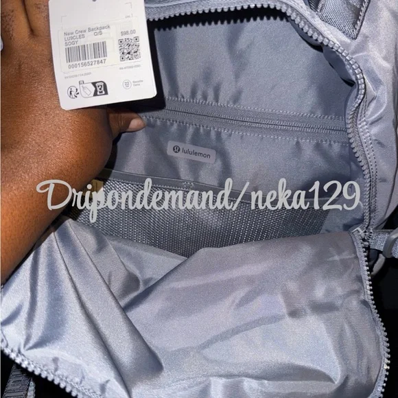 Lululemon New Crew Backpack 22L Updated- Solar Grey